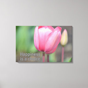 Geluk Tulips Canvas Afdruk