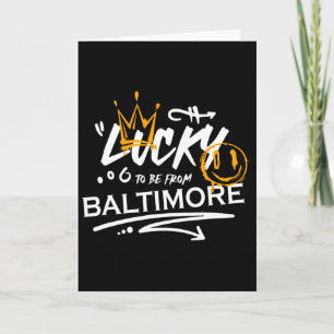 Geluk uit Baltimore St. Patrick's Day Ierse Shamro Kaart