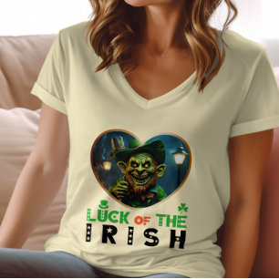 Geluk van de Ieren - Shamrock Ball glinsteren T-shirt