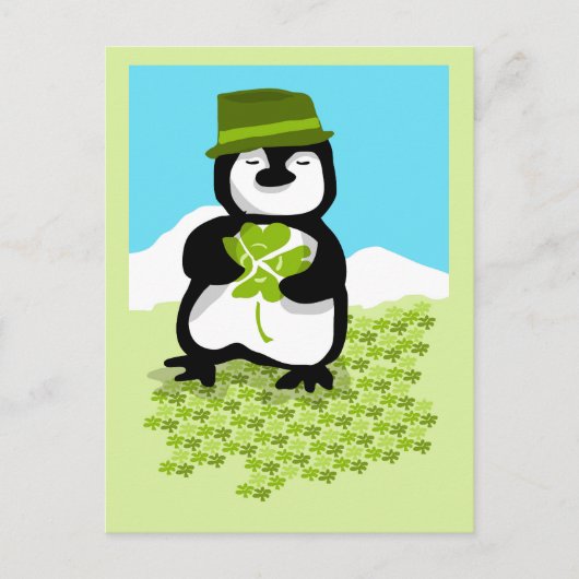 Geluk van de Pinguïns Briefkaart (Voorkant)