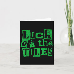 Geluk van de tegels St. Patrick's Day luipaard gel Kaart