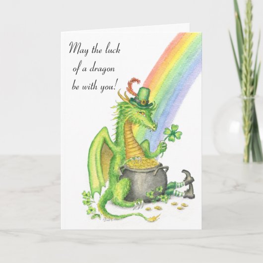 Geluk van een kaart van de Draak (Voorkant)