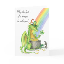 Geluk van een kaart van de Draak