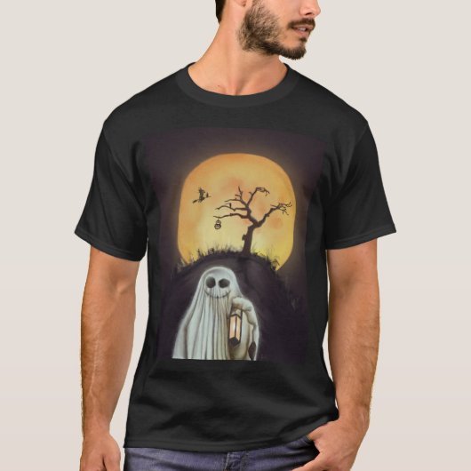 Geluk van Halloween. T-shirt (Voorkant)