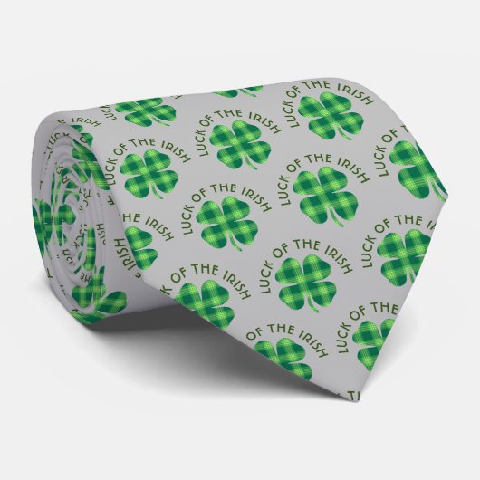 Geluk van het Irish Clover Stropdas (Opgerold)