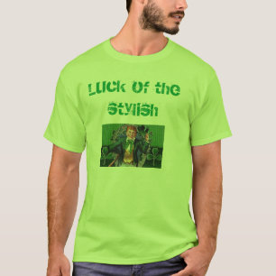 " geluk van het mannen t-shirt " van de stijl