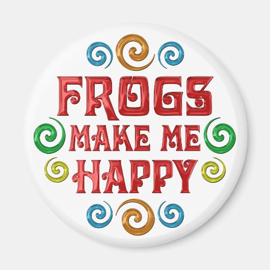 Geluk van kikkers magneet (Voorkant)