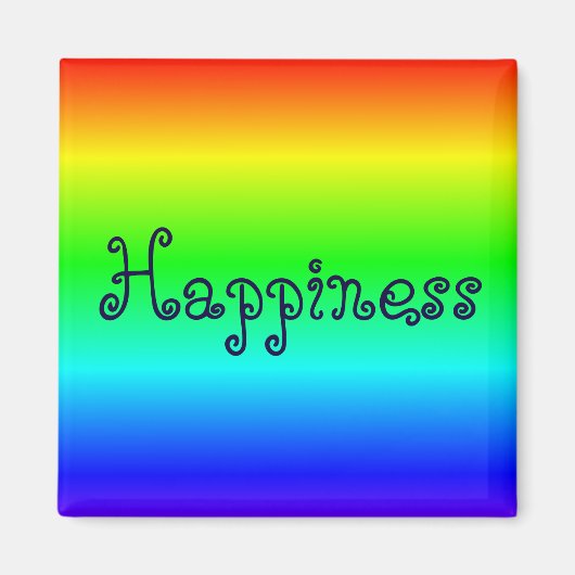 Geluk veelkleurige magneet (Voorkant)