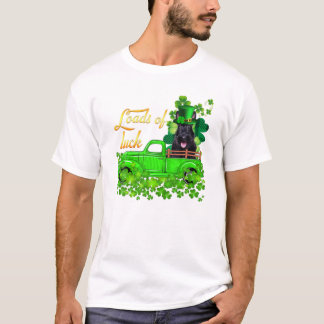 Geluk Vrachtwagen Schotse Terrier T-shirt