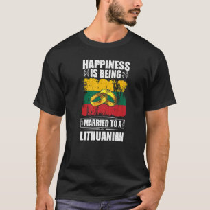 Geluk wordt getrouwd met een Litouws Litouws T-shirt