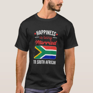 Geluk wordt getrouwd met een Zuid-Afrikaans T-shirt