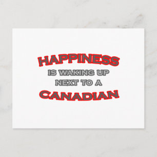Geluk wordt wakker naast een Canadees Briefkaart