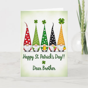 Gelukbrengende Kabouter Broer St. Patrick Kaart