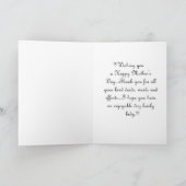 Gelukgewenste Moederdag kaart (Binnen)