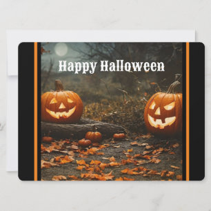 Gelukige Halloween Nacht Collectie Feestdagenkaart