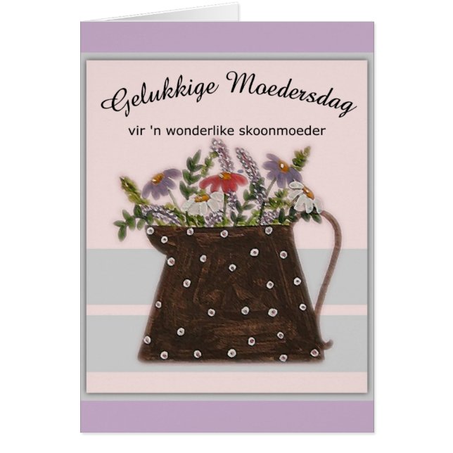 Gelukk ige Moedersdag vir my skoonde (Voorkant)