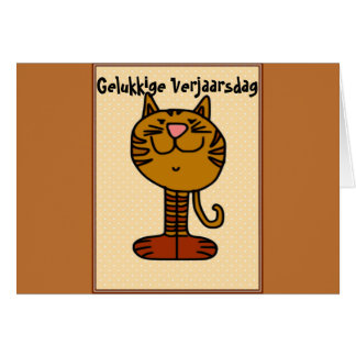 Gelukk ige Verjaars dag - Kat