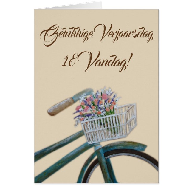 Gelukk Verjaars dag 18 vandag! (Voorkant)