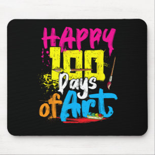 Gelukkig 100 dagen kunstleraar student 100ste dag muismat