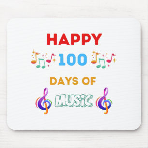 Gelukkig 100 dagen muziek muismat