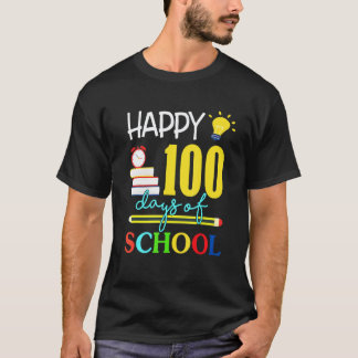 Gelukkig 100 dagen school   Onderwijzer Student Me T-shirt