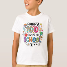 Gelukkig 100 dagen school T-shirt