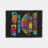 Gelukkig 100 dagen van 1e graad kreeg ik het gevoe fleece deken (Voorkant (Horizontaal))