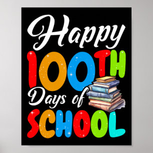 Gelukkig 100 dagen van school Kinder leerkrachten Poster