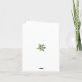 Gelukkig 1-jarig schattig oerwoud voor baby's safa notitiekaartje (Achterkant)