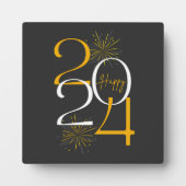 gelukkig 2024 oudejaarsavond T-Shirt Fotoplaat (Voorkant)