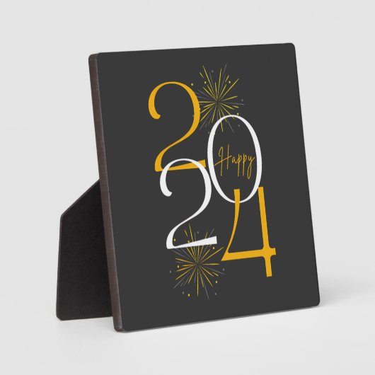 gelukkig 2024 oudejaarsavond T-Shirt Fotoplaat (Voorkant)