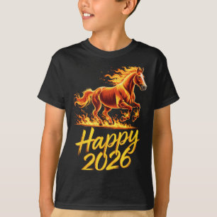 Gelukkig 2026 Jaar Van Het Paard Chinese Zodiak Ni T-shirt