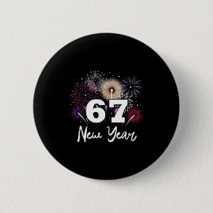Gelukkig 2026 Oud en Nieuw Feest 67 Meme Ronde Button 5,7 Cm