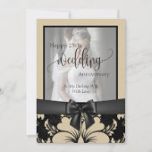 Gelukkig 25-jarig huwelijksjubileum traditionele f kaart (Voorkant)