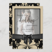 Gelukkig 25-jarig huwelijksjubileum traditionele f kaart (Voorkant / Achterkant)