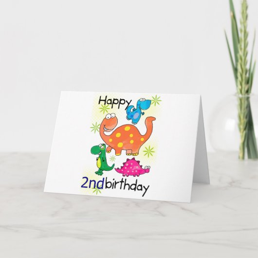 GELUKKIG ***2e*** VERJAARDAG Kaart (Voorkant)