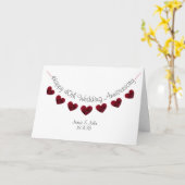 Gelukkig 40-jarig huwelijksjubileum Robijn roze ha Kaart (Gele Bloem)