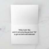 GELUKKIG **40E VERJAARDAG KAART (Binnen)