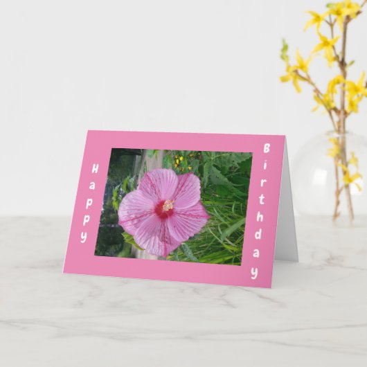 GELUKKIG **40E VERJAARDAG KAART (Gele Bloem)