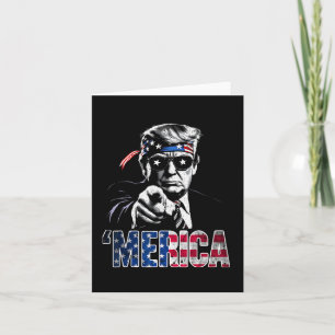 Gelukkig 4 juli Amerika Trump Amerikaanse vlag VS Kaart