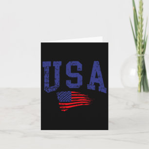 Gelukkig 4 juli Amerikaanse vlag Amerikaanse trots Kaart