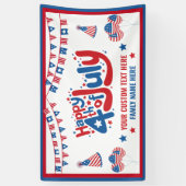 GELUKKIG 4 JULI BANNER (Verticaal)