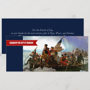 Gelukkig 4 juli. Fine Art Custom Flat Kaart