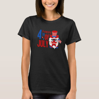 Gelukkig 4 juli Gnome USA Amerikaanse vlag Patriot T-shirt