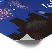 Gelukkig 4 juli in New York Poster (Hoek)