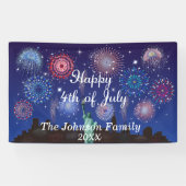 Gelukkig 4 juli in New York Spandoek (Horizontaal)