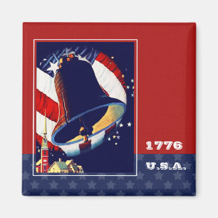 Gelukkig 4 juli.  Liberty Bell Magneet