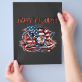 Gelukkig 4 juli, medisch, stethoscoop flyer (Hand)