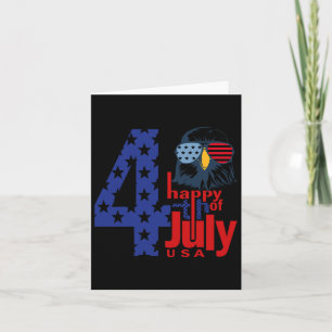 Gelukkig 4 juli Patriottische Adelaar Vlag 4 juli Kaart