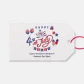 Gelukkig 4 juli | Realtor Pop op prijs Cadeaulabel (Voorkant (Horizontaal))